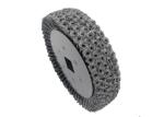 Heavy Duty Twisted 12 Inch Knotted Wire Wheel Brush For Metal Tube Rust Removal