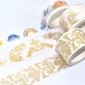 Wholesale Japanese Washi Paper Tape Custom Printed Gold Foil Washi Tape Manufacturer from china suppliers