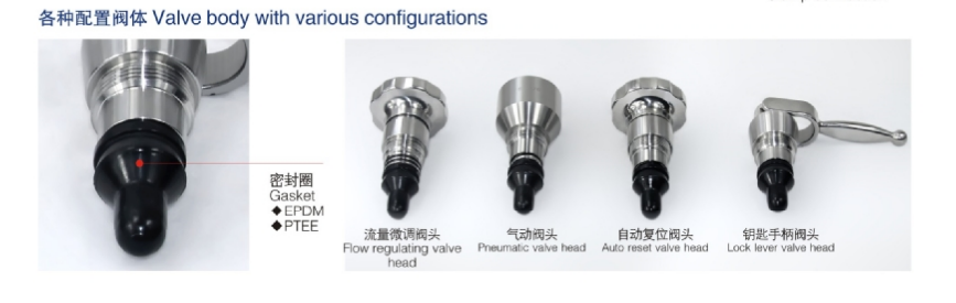 Donjoy Aseptic Samping Valve With Pipeline Connector For Tank