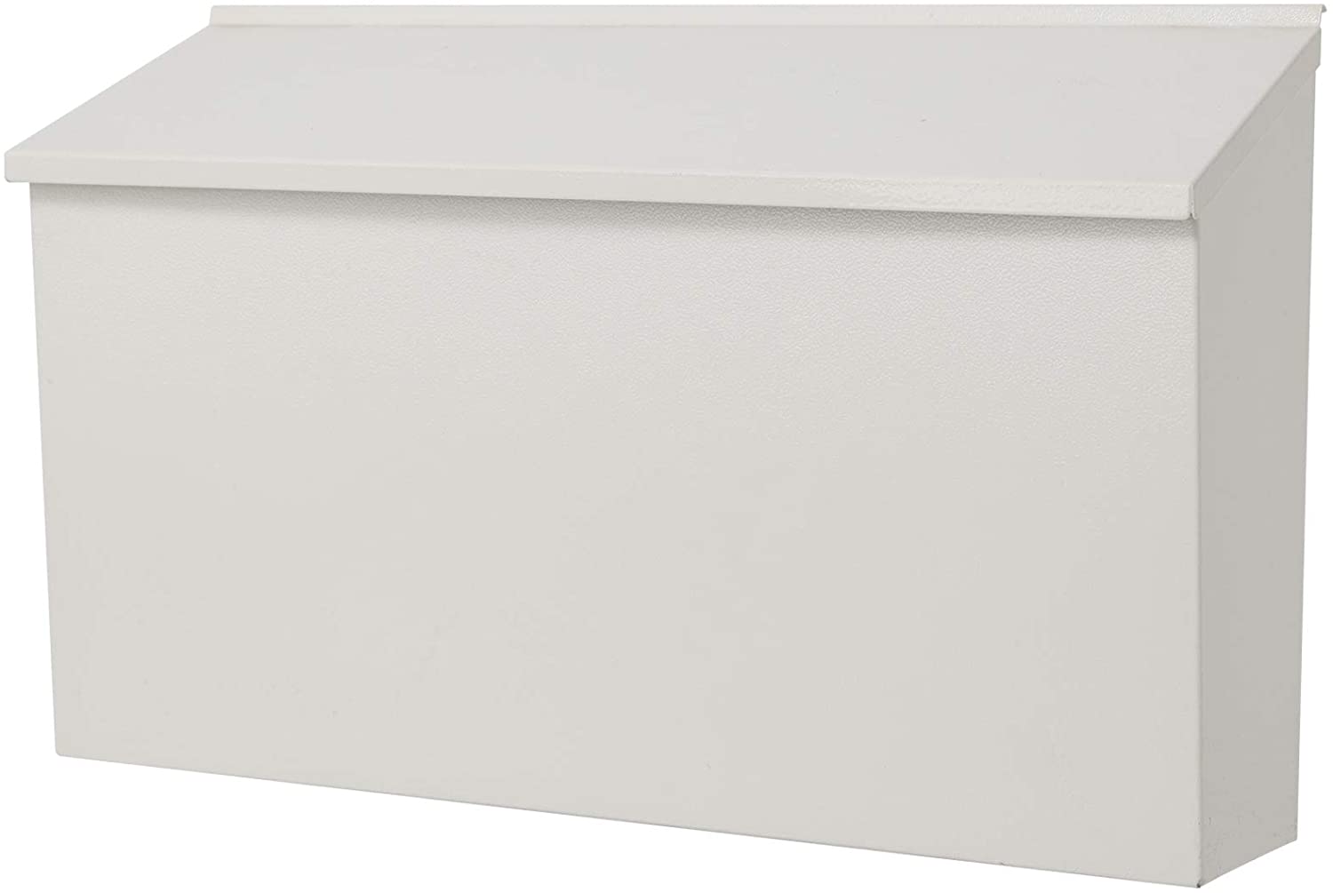 Professional Medium Capacity Heavy Duty Steel Black Wall Mount Mailbox 0.8mm Thick