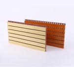 Fireproof Grade A1 Wooden Grooved Acoustic Wall Panel for Hotel Cinema