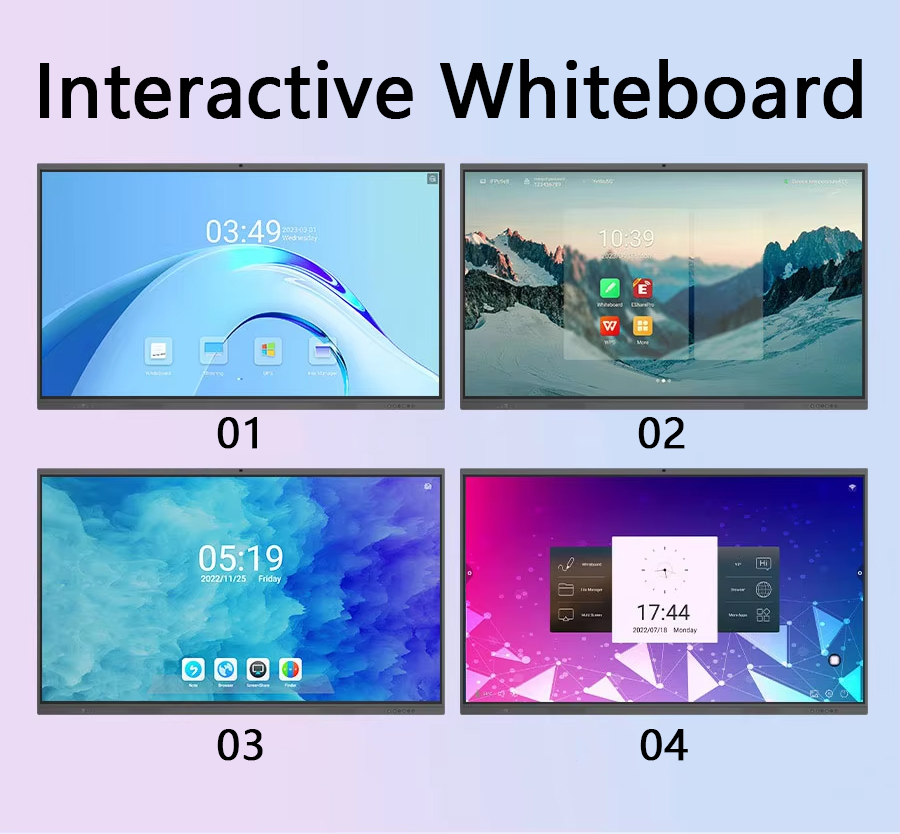 86 Inch Smart Interactive Touch Screen Whiteboard, Movable And Wall-Mountable 0