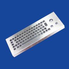 Wholesale Compact 65 Keys Brushed Industrial Keyboard With Trackball from china suppliers