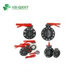 Soft Sealed PVC Valve DIN Standard 3" 4" 8" Inch UPVC CPVC Butterfly Valve for