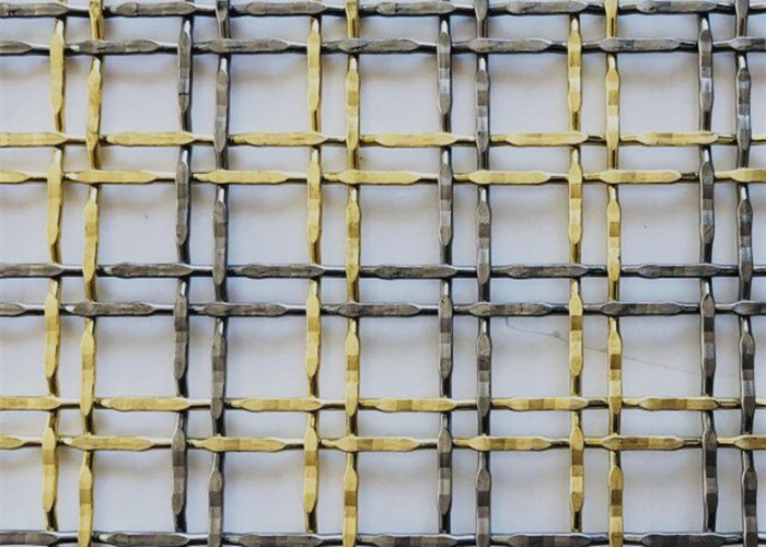 Weave Type Stainless Steel Architectural Metal Screen As Railing Infill Panels
