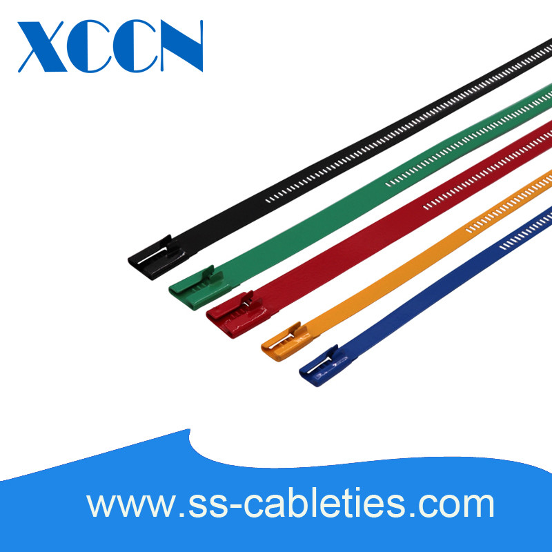 Non Flammable Ladder Style Cable Ties Crimping Tools Unnessaried Single Lock