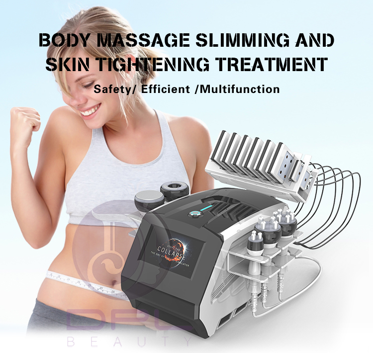 Cavitation Vacuum Radio Frequency Body Laser Shape Rf Cellulite Removal 80K Magnetic Therapy Massage Weight Loss Machine