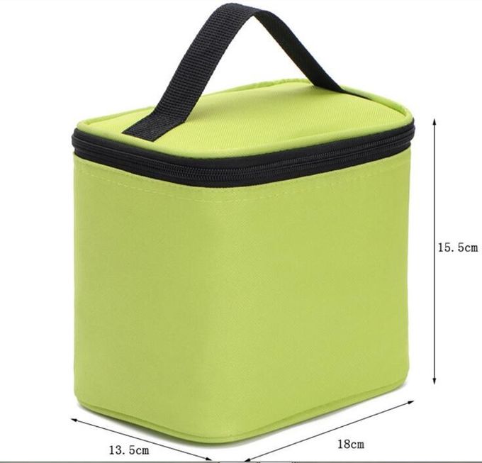 Reusable aluminium foil thermal insulation material cooler bag for picnic with Strapping tape closureRecycled PP Woven Plast