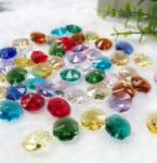 Clear K9 Crystal Chandelier Prism Lamp Octagon Bead Chain Christmas Wedding