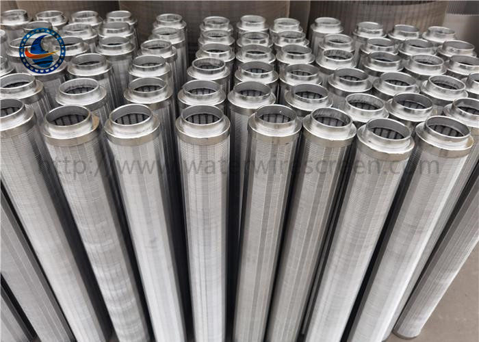 304 Stainless Steel Johnson Vee Wire Resin Catcher Wrapped Tube