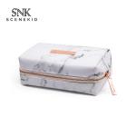 Fashion Custom Logo Portable White Marble Cosmetic Bag Luxury