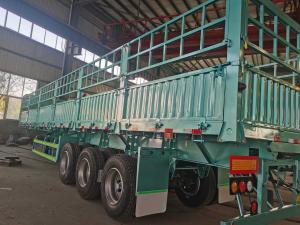 Wholesale Triple Axle 40T 60T Tons Stake Cargo Trailer Fence Bulk Cargo Trailer Transporter Semi Trailer from china suppliers