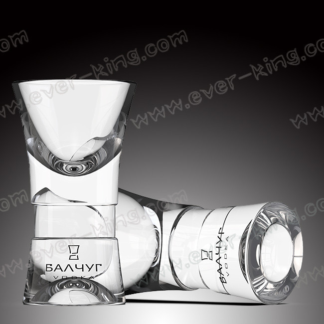 50ml Hot Sale Heavy Bottom Bullet Shape Shot Glass Cup