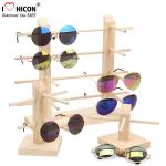 Countertop Colorful Waterproof Acrylic / Wood Sunglasses Display Rack
