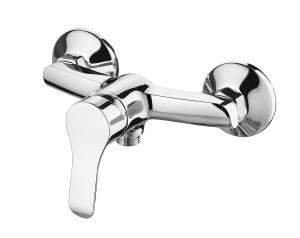 Wholesale 0.5 Bar Bath Mounted Shower Mixer Ceramic Cartridge Single Lever Wall Mixer Faucet from china suppliers