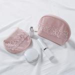 Large Capacity Cute Mini Portable Travel Pink Cosmetic Bag with Zipper