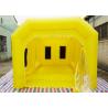 6 M Yellow Inflatable Spray Booth / Automotive Paint Booths Two Air System for sale