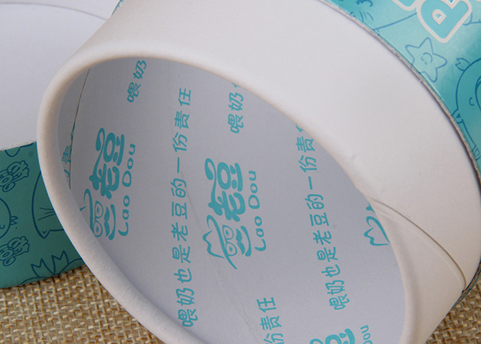 Customized Printed Composite Paper Tube Packaging Clear Window For Feeding Bottle