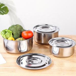 Wholesale Factory Direct Sale Cookware Sets Silver Pots Stainless Steel Cooking Soup Pot Sets For Kitchen from china suppliers