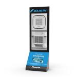 Customizable Metal Display Stands Shopping Centre Display Stands Air Conditionin