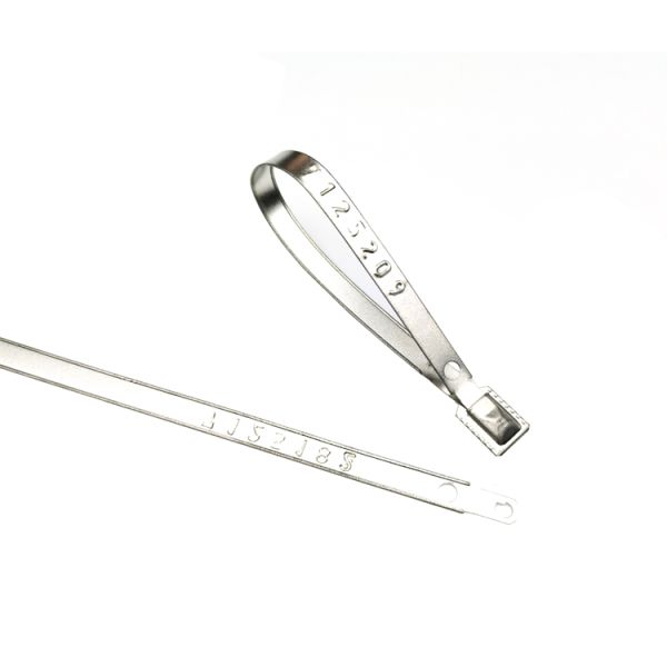 118*8.2*0.7mm Pull Tight Locking Metal Security Seals Shipping Container Seals