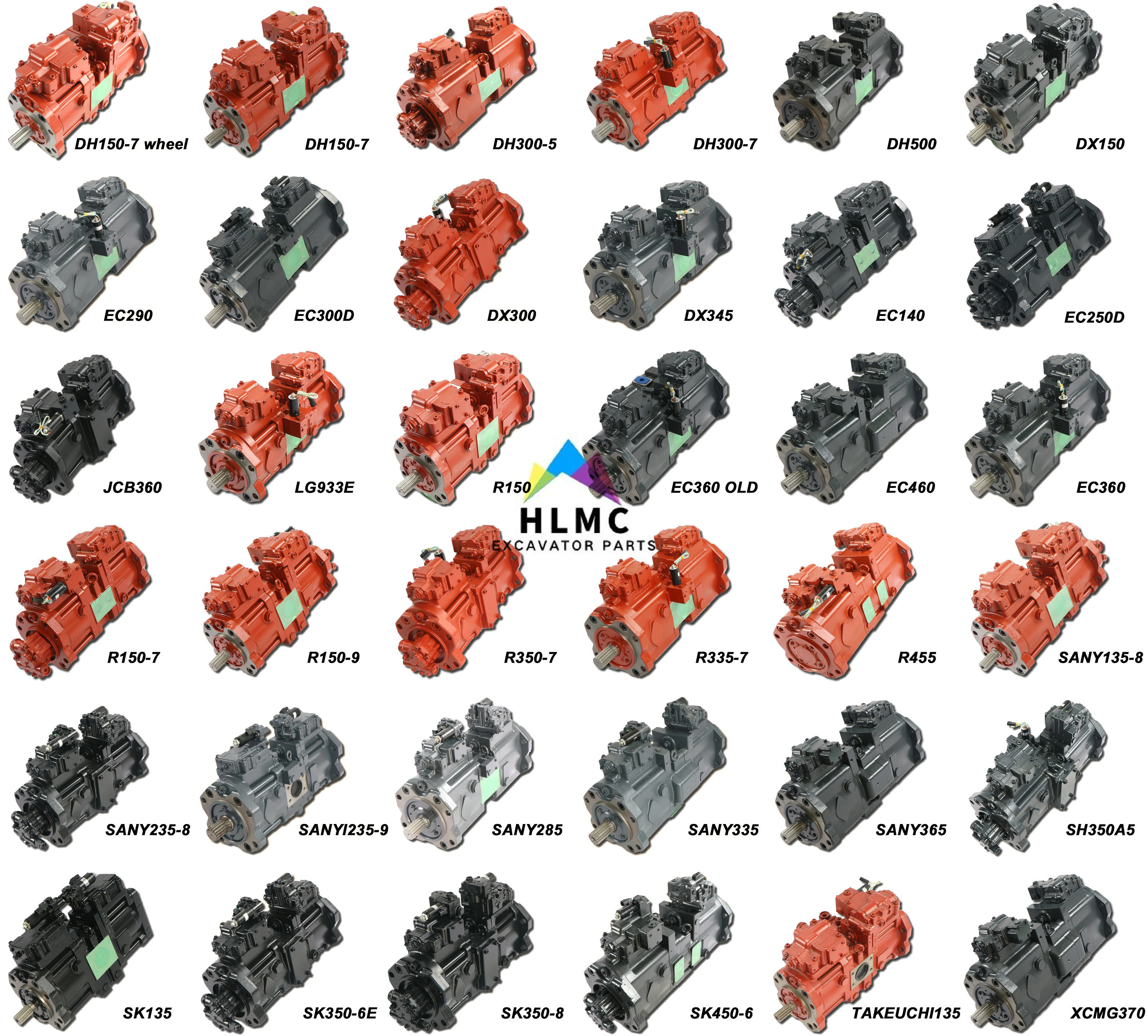 Excavator PSVD2-27E KYB Hydraulic Main Pump Spare Parts For XCGM Yuchai Sany