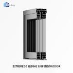 Sleek Aluminium Sliding Doors 2mm Horizontal Opening Frame Sliding Glass Door