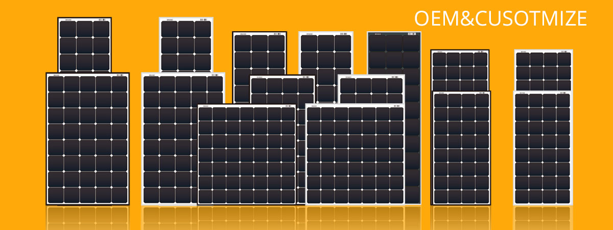 Transparent Rigid Sunpower Bifacial Solar Panels 100w 120w 150w 160w 180w Ce Rohs