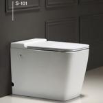 Direct Feed Tankless Toilet Elongated For Modern Bathroom