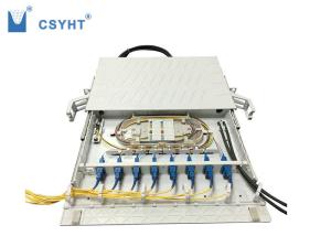Wholesale Plastic drawer fiber optic patch panel 24 port 19inch 1U used in fiber optic cabinet from china suppliers