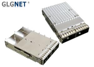 Wholesale Silver Silver SFP Cage Assembly 1X2 Ganged OHSAS18001 Certification from china suppliers