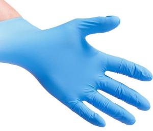 Wholesale 245mm Powder Free Blue Vinyl Gloves Resistance To Chemical from china suppliers