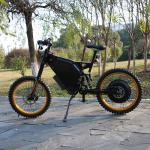 8000W Powerful Electric Bicycle , Fully Suspended Mountain Bike With 750C Color