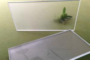 Wholesale Customized Safety Frosted Glass Acid Etched Glass Ultra Clear Anti Fog Mirror from china suppliers