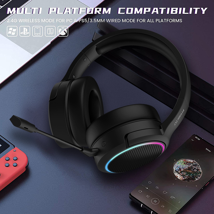 PS5 USB X5 Pro Wireless Gaming Headset For Playstation 5 IPX3 Waterproof Standard