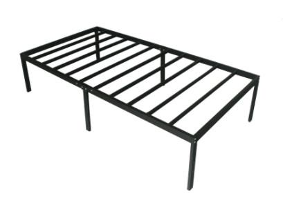 Single Bed Frame Steel School Furniture 1980 * 960 * 850mm Size Small Standing