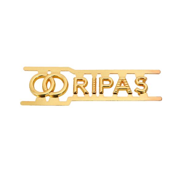 Fashionable Handbag Metal Tags Logo Plate Brand Metal Letter Label Bag Tag