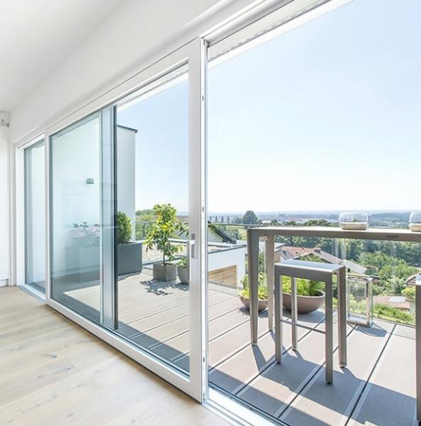 North American Market Sliding Doors With Thermal Break And Stainless Steel