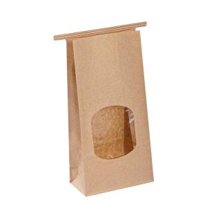 Wholesale Custom Food Grade Kraft Paper Bags For Takeaway / Fast Food / Bakery Goods from china suppliers