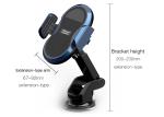 10w Portable Wireless Charger , Wireless Mobile Battery Charger 4-9mm Distance