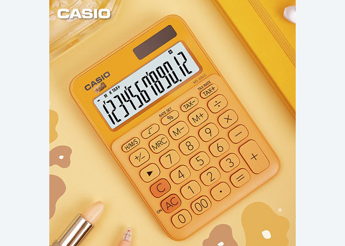 For New product Casio calculator MS-20UC pink cute business finance white-collar recommended fairy pet machine