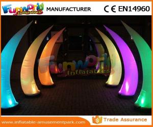 China PVC Coated Nylon / PVC Tarpaulin Inflatable Lighting Decoration Cone For Backyard on sale