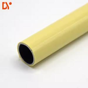 Wholesale Beige Colorful Lean Pipe 28mm PE Coated Lean Tube from china suppliers