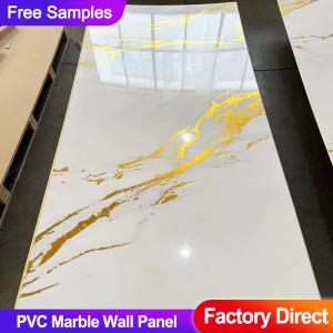 Wholesale Bamboo Charcoal Wood Veneer PVC Marble Wall Panel 1220 * 2440mm Indoor Decorative Panel from china suppliers