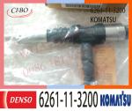 6261-11-3200 KOMATSU Fuel Injectors 095000-6140 PC800-8 Type Excavator D155AX-6