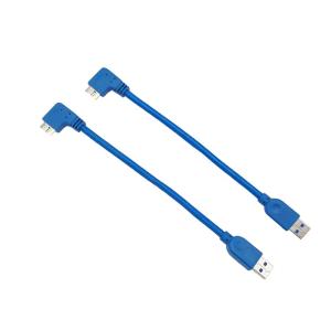 Wholesale 20cm Usb 3.0 A Male To Micro B Cable 90 Degrees Right Angle USB Cable from china suppliers