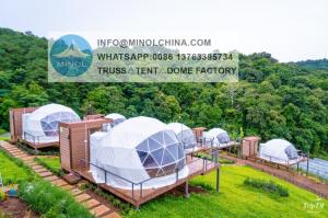Wholesale Steel Frame Waterproof Canvas Dome Tents For Camping Hotel from china suppliers
