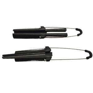 Wholesale Black Fiber Optic Anchor Clamp for FTTH Suspension Plastic Tension Dead End Cable from china suppliers
