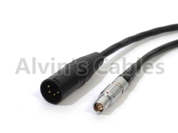 XLR 4 Pin Male to 6 Pin Female Power Cable For Red Epic Scarlet