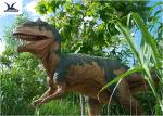 Colorful Life Size Dinosaur Statues In Outdoor Playground For Kids